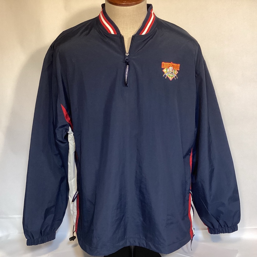 Cooperstown Dream Park Men’s 1/4 zip pullover windbreaker Men’s size XL